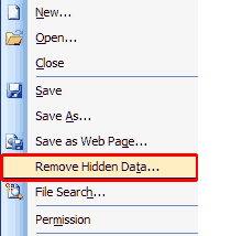 Office 2003/XP Add-in: Remove Hidden Data