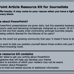 PowerPoint Article Resource Kit for Journalists