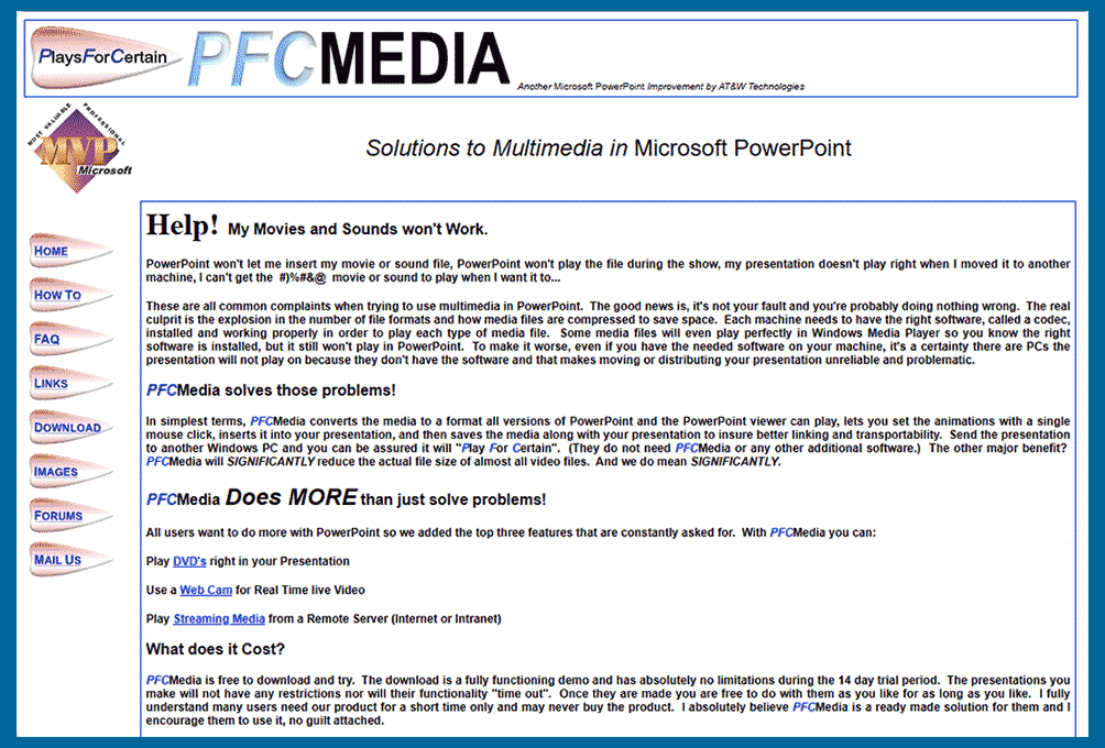 PCFMedia site