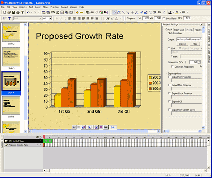 WildPresenter creates Flash from PowerPoint