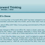 Microsoft Announces RTM for Office 2007