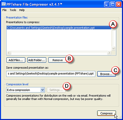 PPTshare File Compressor