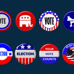 US Elections 2008 Badges in PowerPoint