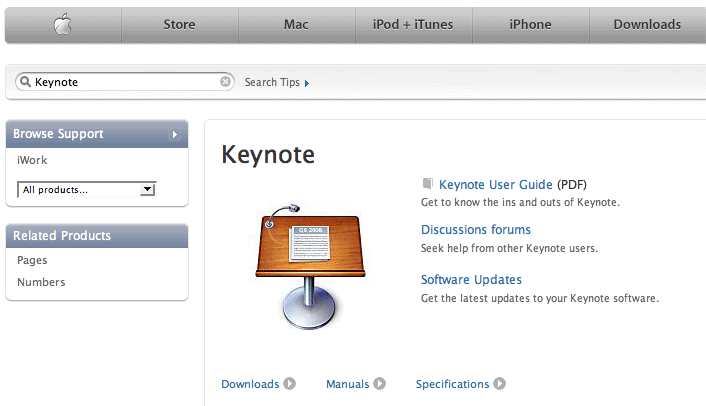 Keynote Manual Download