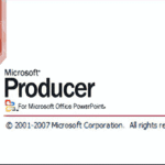 Producer splash screen