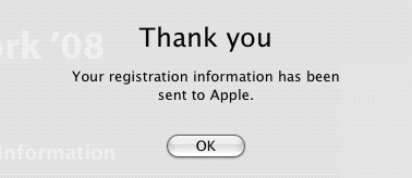 Registration Sent