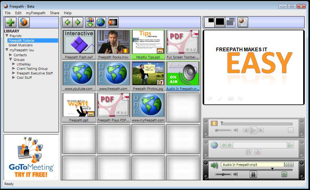 Freepath 2 Beta Interface