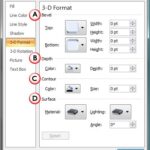 3-D Format Options for Shapes in PowerPoint 2007 for Windows