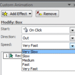 Animation Speed in PowerPoint 2007, 2003, and 2002 for Windows