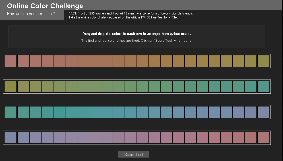 Rearranged Color Chips
