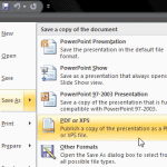 Getting Office 2007's Save as PDF Add-in in PowerPoint 2007 for Windows