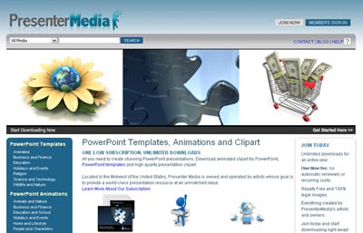 PresenterMedia site