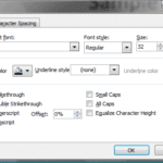 Font Dialog Box in PowerPoint 2007 for Windows