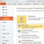 Mark as Final Option in PowerPoint 2010 for Windows