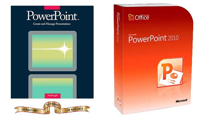 PowerPoint boxes, then and now