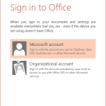 Sign and Switch Accounts in PowerPoint 2013 on Windows 7