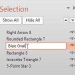 Select, Deselect, View, and Hide Shapes Using the Selection Pane in PowerPoint 2013 for Windows