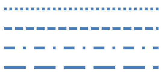 Formatting Line Dashes for Shapes in PowerPoint 2013 for Windows