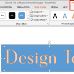 Convert Text to Shapes by Intersecting in PowerPoint 2013 for Windows