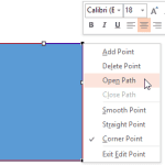 Edit Points: Open and Close Paths in PowerPoint 2013 for Windows