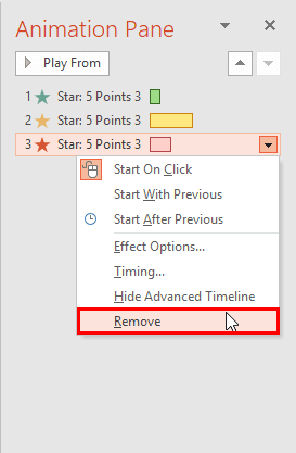 Remove Animations in PowerPoint 2013 for Windows