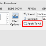 Slide Transition Timings in PowerPoint 2013 for Windows