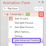Control Animation Timings using the Advanced Timeline in PowerPoint 2013 for Windows