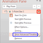 Show and Hide the Advanced Animation Timeline in PowerPoint 2013 for Windows