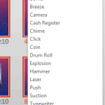 Slide Transition Sounds in PowerPoint 2013 for Windows