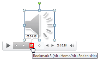 Learn PowerPoint 2010 for Windows: Remove Bookmarks from Audio Clips