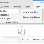 Sound Across Specific Slides in PowerPoint 2013 for Windows