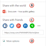 Share Presentations in Microsoft Sway