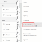 Duplicating a Presentation in Microsoft Sway
