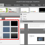 Slide Background Styles in PowerPoint 2016 for Windows