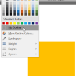 No Shape Outline in PowerPoint 2016 for Windows