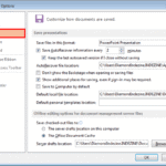 AutoRecover and AutoSave Options in PowerPoint 2013 for Windows