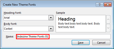 Create Custom Theme Fonts in PowerPoint 2013 for Windows