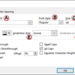 Font Dialog Box in PowerPoint 2016 for Windows