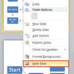 Hide and Unhide Slides in PowerPoint 2010 for Windows