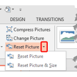 Reset Pictures in PowerPoint 2013 for Windows