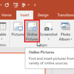 Insert Online Pictures in PowerPoint 2016 for Windows