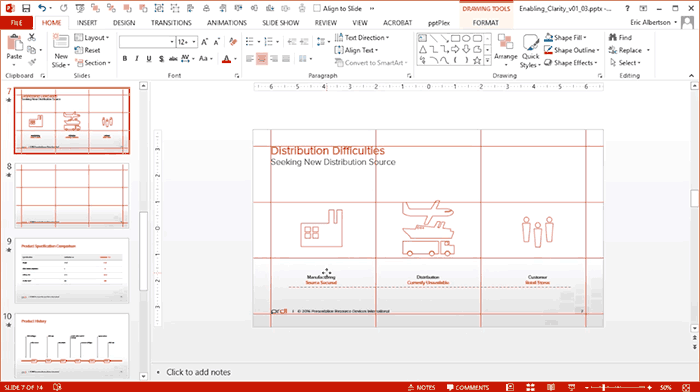 Working with Grids in PowerPoint