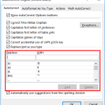 Creating and Editing AutoCorrect Entries in PowerPoint 2016 for Windows