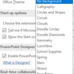 General Program Options in PowerPoint 2016 for Windows