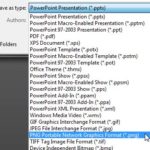 Exporting PNGs and other Graphic File Formats (JPG, TIFF, WMF, EMF) in PowerPoint 2010