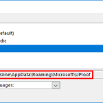 Sharing Custom Dictionaries in PowerPoint 2016 for Windows