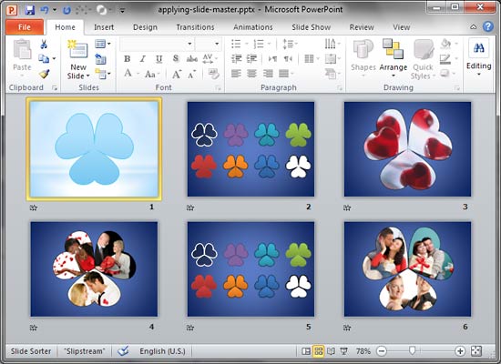 Learn PowerPoint 2010 for Windows: Applying Slide Masters to Individual Slides