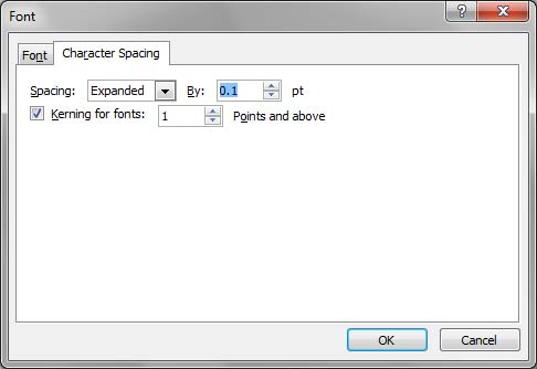 Learn PowerPoint 2010 for Windows: Character Spacing