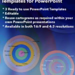 Distance Cartogram Templates for PowerPoint