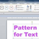 Learn PowerPoint 2010 for Windows: Pattern Fill for Text